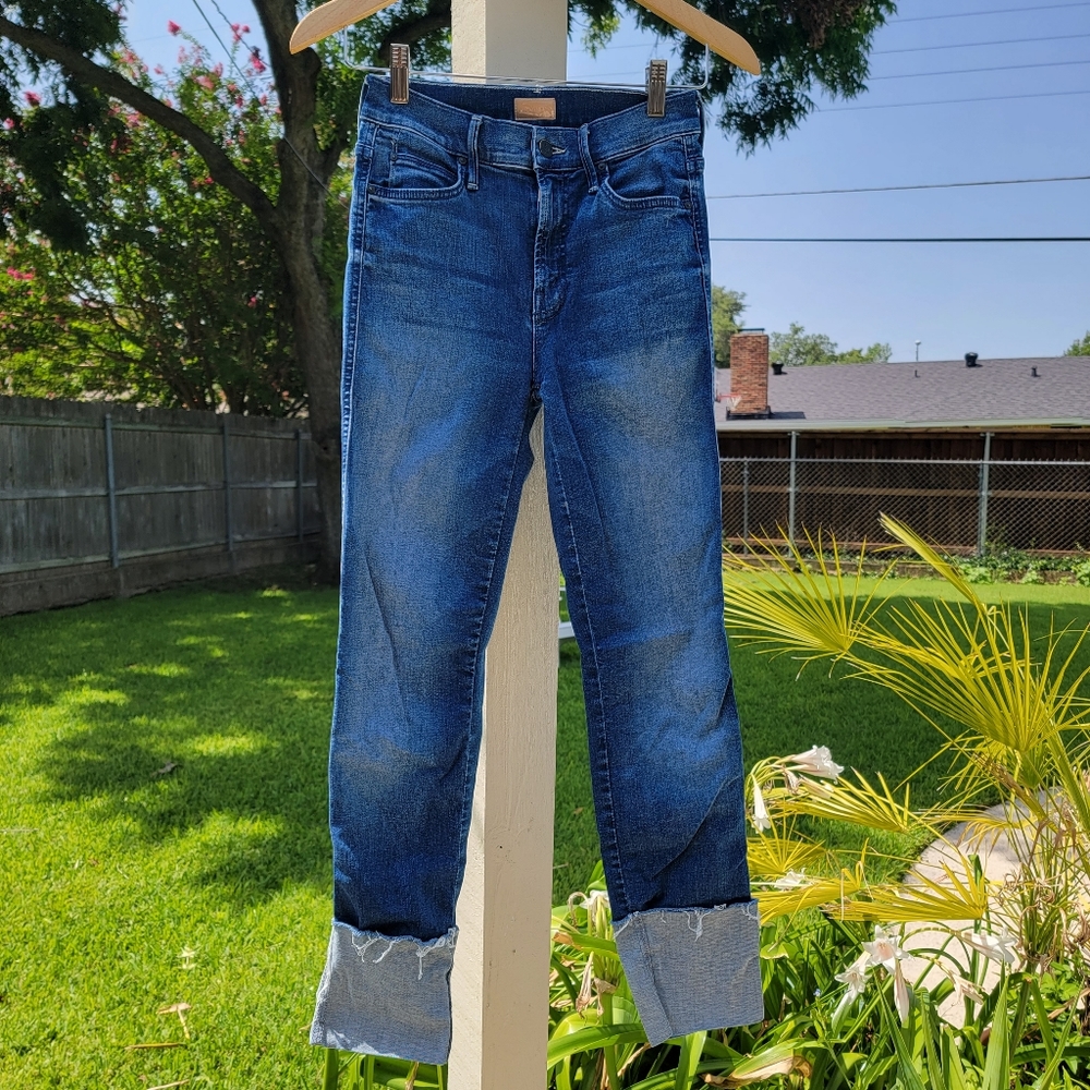 MOTHER Blue Ankle & Cropped Jeans
